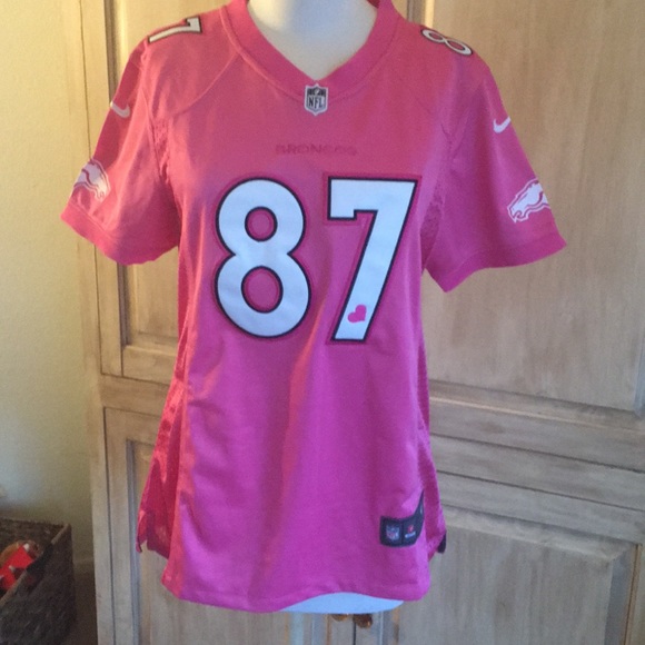 womens broncos jersey pink